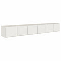 Meuble TV, avec portes, coloris blanc, pour le salon