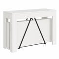 Table console, extensible, coloris blanc, pour l’entrée ou le salon
