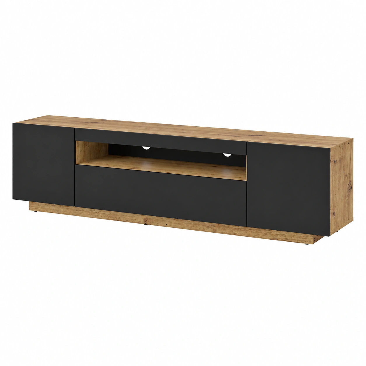 Armoire, en chêne, coloris noir, pour la chambre