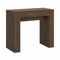 Table console, extensible, en noyer, pour l’entrée ou le salon