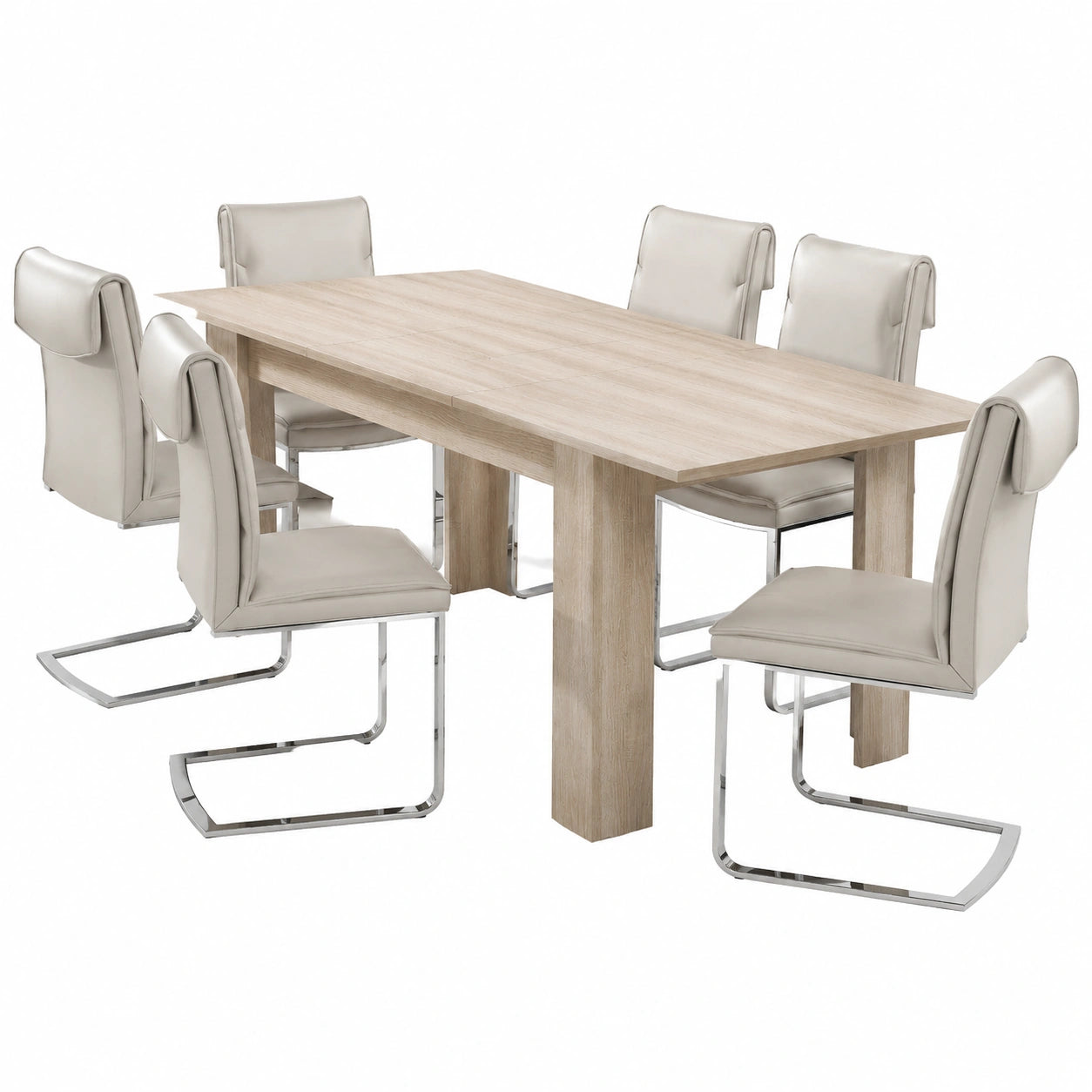 Table à manger, extensible, pour la salle à manger