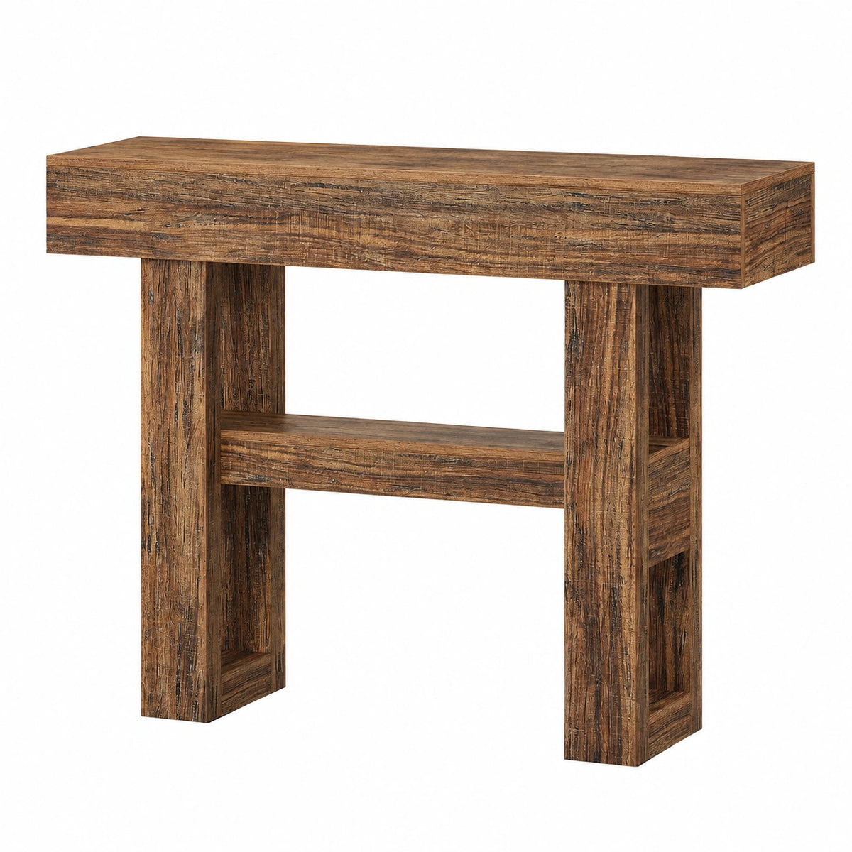 Table, avec rangement, coloris marron, pour les espaces de vie